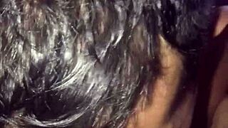 Swallowing the big thick cock whole