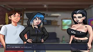 i'm playing summer time saga uncensored part 29 and getting into some hot dating scenes