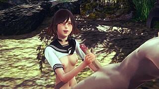 hentai uncensored mia gets jerked and creampied in game