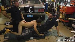 Asian Boy Gets Romped By Police In First Gay Fuck