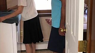 Hot Milf Submits to Neighbor Boy in Laundry!