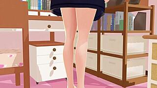 anime school girl in sailor uniform posing?