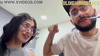 Teen Slut Gives Spectacular Blowjob to Monster Cock in Office