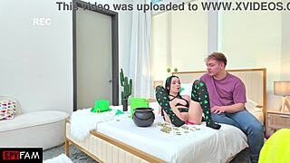 Stepbrother watches selina imai's wet pussy play