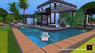 JJ Sims 4 dad bangs stepson during steamy vacation getaway.