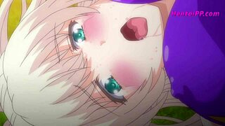 two hot babes fucking on the sports field - hentai