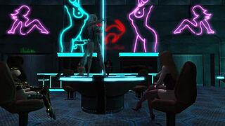 Mera firelyte dancing in kitty club with intergalactic sluts in anime s2e5