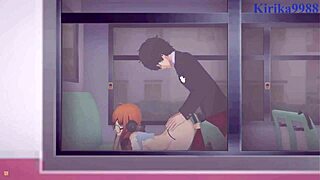 futaba sakura and ann takamaki and ren amamiya intense sex - persona 5 hentai