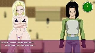 Android 18 says, 'Trunks, fuck my wet pussy deep in this Dragon Ball hentai'