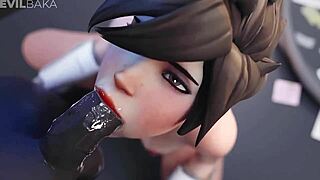 Bold Themed R34 Overwatch Tracer Compilation Rocks Hard