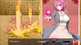 philana enters witch's castle for massage with suspicious men