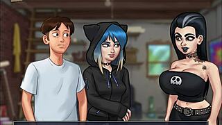 Summertime Saga Episode 153 Features Teen Characters In Cartoon Style.