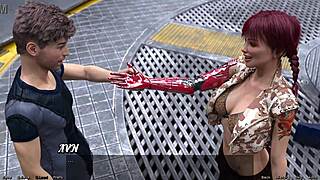 Stranded in Space 18 - Flirting with a Half Robot Girl in Cock Big Cock Curvy Big Tits Game Boobs Monster Cock Dating Tits Outfit