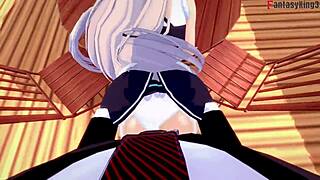 Intensely feeling belfast fucking in restaurant azurlane pov