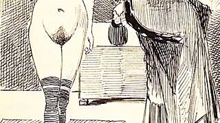 Cartoons and comics with an erotic theme from the past