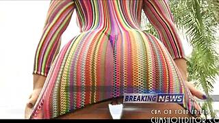 Look at this gorgeous latina undressing by the pool, her big ass is amazing!