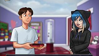 Summertime Saga Episode 153 Features Teen Characters In Cartoon Style.