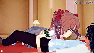 Hey, mikoto misaka and friends have intense sex in railgun hentai