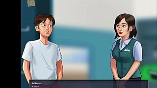 Summertime Saga Episode 153 Features Teen Characters In Cartoon Style.