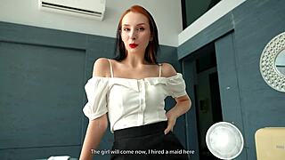 亲爱的，认识我们的女仆，她在为你口交，我看着，疯狂出轨！