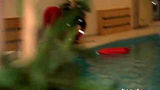 Public Agent Says 'Fuck Me Risky In The Pool!' With Blowjob