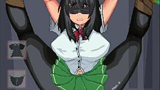 Beautiful girl gets enlightened by immoral light