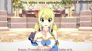 lucy heartfilia deepthroating in fairy tail 😍