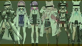 Hololive Poke Dance in Stunning 3D Cartoon Animation