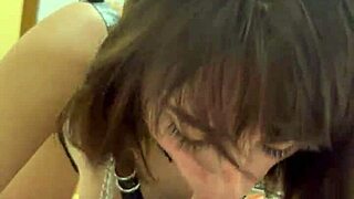 she greedily sucks my dick for a throatpie cumshot, banging hard until my balls are empty in rough domination.