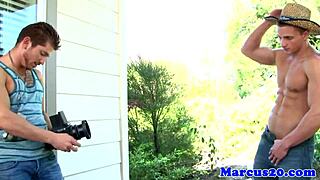 cut gay jock getting ass drilled