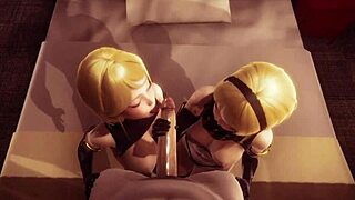 fucked nier automata twins in wild 3d hentai action