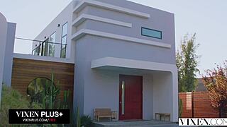 VIXENPLUS LELA STAR KEEPS HERSELF BUSY WITH DEEPTHROAT AND TITTY FUCK!