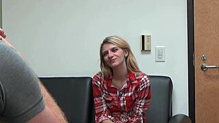 Carrie B Casting POV Sucking Cock Close-Up