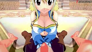 lucy heartfilia deepthroating in fairy tail 😍