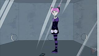 Kitten Breaks Starfire's Ass in Anal Scene with Raven Waiting