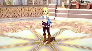 lucy heartfilia deepthroating in fairy tail 😍