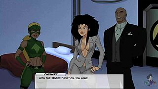 Cheshire and Artemis in playful comic scene!