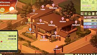 Big Blonde Step Sister Rides Giant Cock In Harem Game At Night