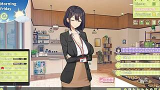 Big Blonde Step Sister Rides Giant Cock In Harem Game At Night