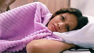 How can stepbrother fuck stepsister in shared bed?