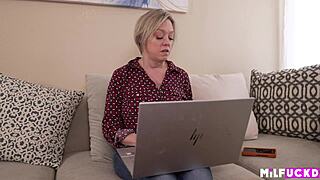 Annoyed Cougar Ends Up Seducing Young Neighbor