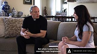 Modern-Day Sins - PAWG Keira Croft Surrenders Virgin Body to Priest for Salvation