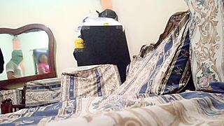 Madrastra Seduces Hijastro Watching Her Rub Clit At Home! Then He Bends Her Over!