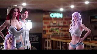 Stepmother And Step Aunty Having Fun At Bar