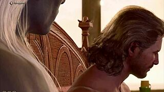 Baldurs Gate 3 Naked Playthrough Gale Romance Gay Sex Scene No Mods