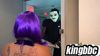 Halloween trickery with a big black dick twist for curvy figures