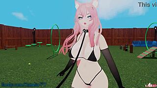 Squirt and moan as a trained catgirl in 3D Hentai