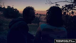 teenfidelity showcases keisha grey in a wild outdoor creampie escapade