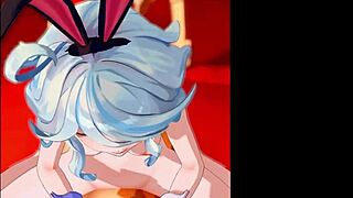 freyna bent over in doggystyle hentai motion with damage voices.