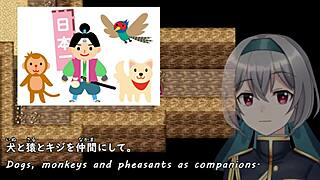 I'm playing Momoka's great adventure, trial version with machine translated subtitles, part 1 3, crossdressing fun.